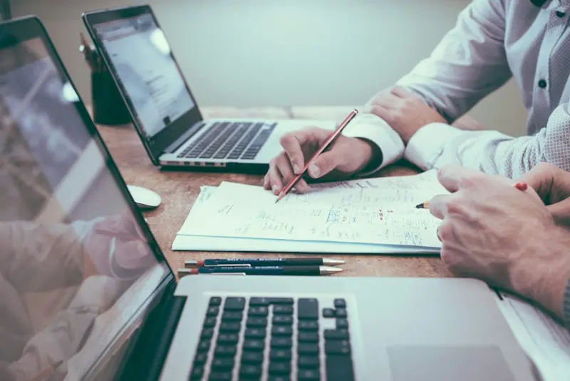 Revenue cycle specialist reviewing billing data